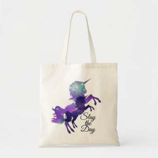 Cosmic Unicorn Galaxy Print Slay The Day Tote Bag
