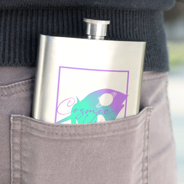 Cosmic Unicorns Offical Hip Flask (In Situ)