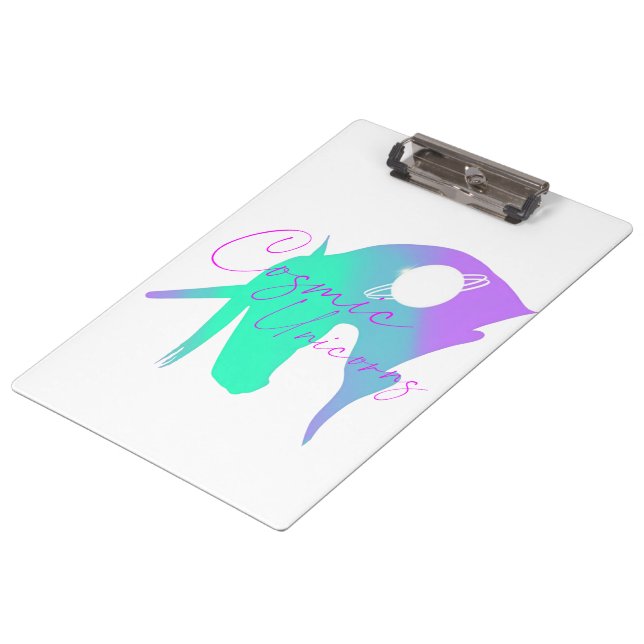 Cosmic Unicorns Official Clipboard (Angled)
