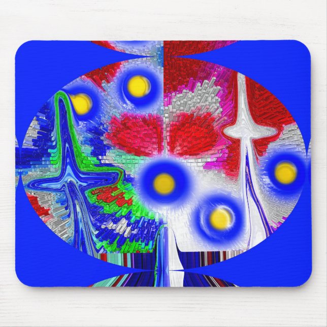 Cosmic union of stars art mouse pad (Front)