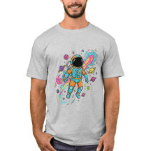 Cosmic Universe Galaxy Stars Aesthetic T-Shirt