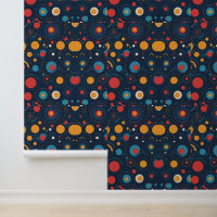 Cosmic Vinyl - Retro Space Record Pattern Art
