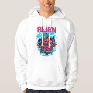 Cosmic Visitor : The Alien Design Hoodie