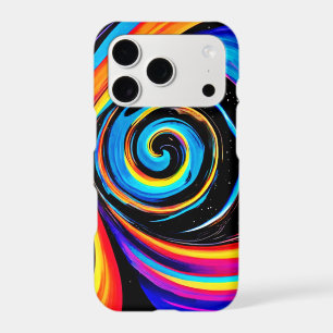 Cosmic Vortex Swirl in Neon Hues