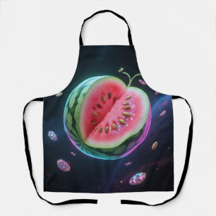 Cosmic Watermelon Slice Apron