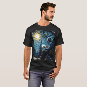 Cosmic Welder Art–Starry Night Welding Masterpiece T-Shirt