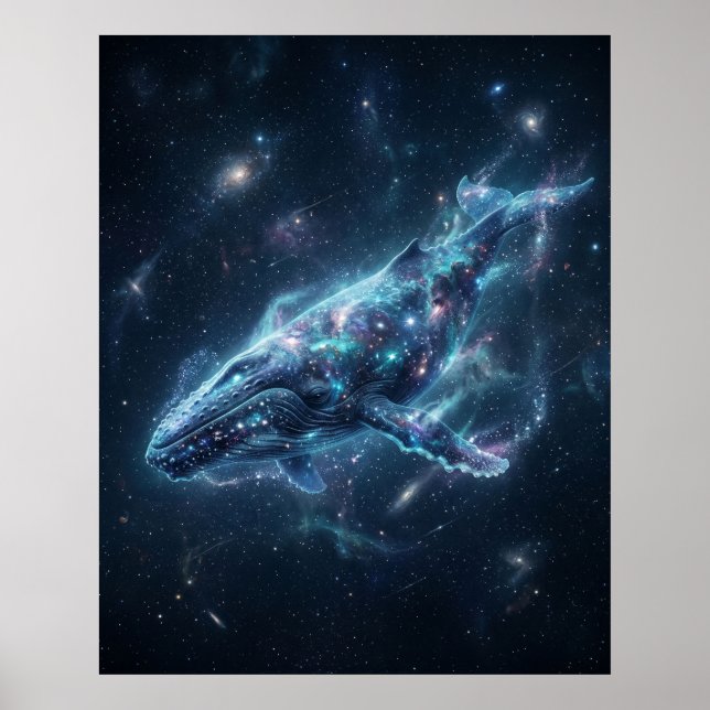 Cosmic Whale Star Ocean Poster (Front)