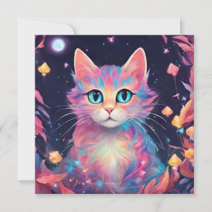 Cosmic Whiskers- Cat Painting
