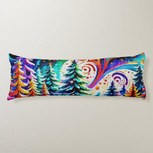 Cosmic Winter Forest Body Cushion