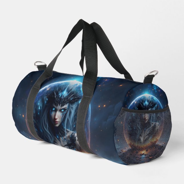 Cosmic Witch – Born from the Star Sphere. Duffle Bag (Right Corner)