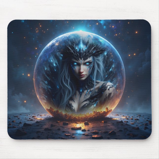 Cosmic Witch – Born from the Star Sphere. Mouse Pad (Front)