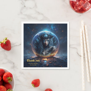 Cosmic Witch – Born from the Star Sphere.  Napkin