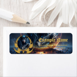 Cosmic Witch – Born from the Star Sphere.  Return Address Label