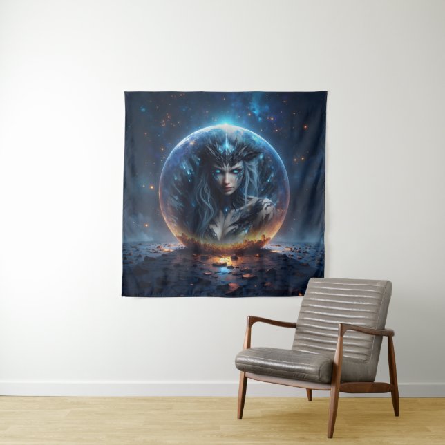 Cosmic Witch – Born from the Star Sphere. Tapestry (In Situ)