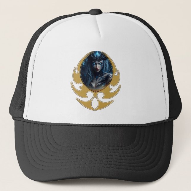 Cosmic Witch – Born from the Star Sphere. Trucker Hat (Front)