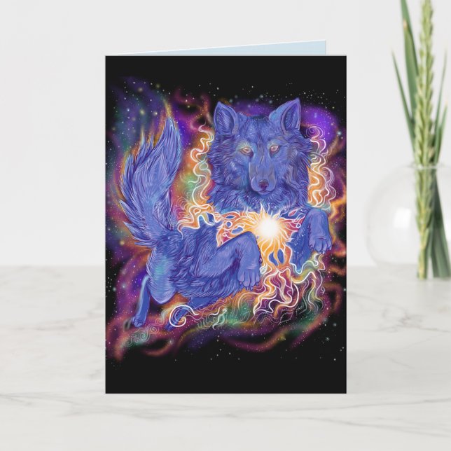 Cosmic Wolf Card (Front)