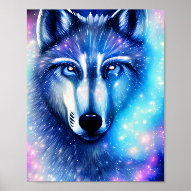 Cosmic Wolf Poster (Front)