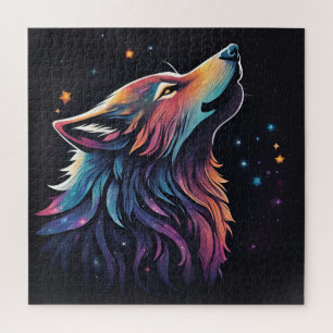 "Cosmic Wolf: Secrets of the Galaxy  Jigsaw Puzzle