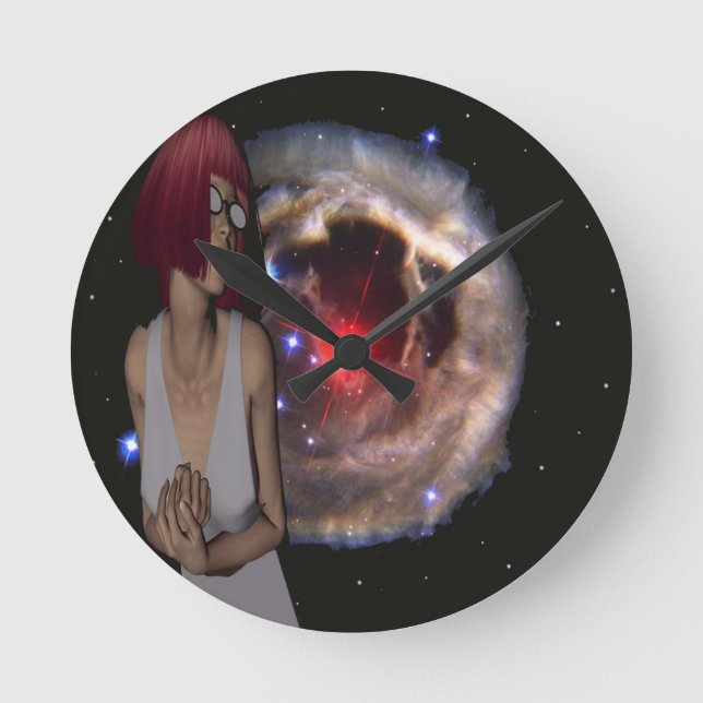 Cosmic Wonder Round Clock (Front)