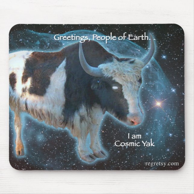 Cosmic Yak Mouse Pad (Front)