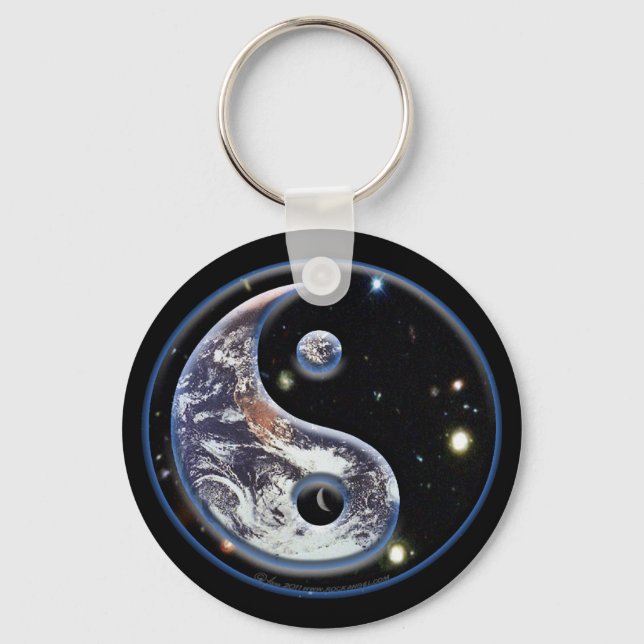 Cosmic Yin Yang Key Ring (Front)