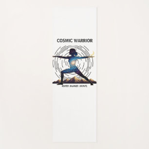 Cosmic Yoga Warrior Galaxy Body Pose Yoga Mat