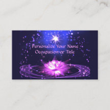 Cosmic Zen Purple Crystal Lotus Flower Stars
