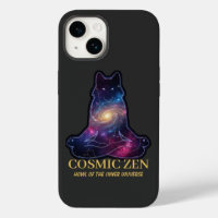 Cosmic Zen Wolf – Meditating Galaxy Spirit Animal