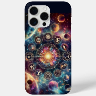Cosmic Zodiac-Astrological symbols-Cosmic design iPhone 15 Pro Max Case