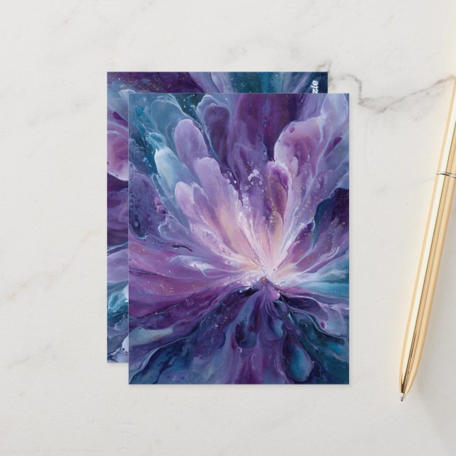 CosmicFlower Postcard (Front/Back In Situ)