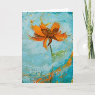Cosmo Flower Blank Greeting and Notecard