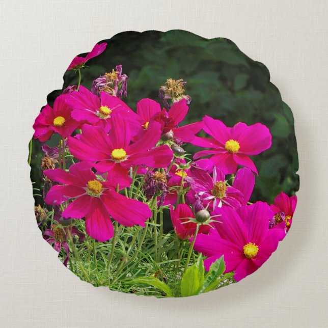 Cosmo Flowers round pillow (Front)