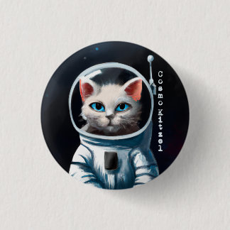 Cosmo Kitzel - Astro Cat 3 Cm Round Badge