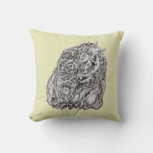 Cosmographic head, by Brian Benson Cushion