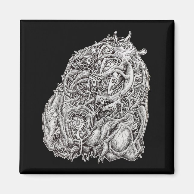 Cosmographic Head by Brian Benson, Magnet (Front)