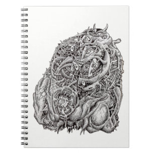 Cosmographic Head by Brian Benson Notebook