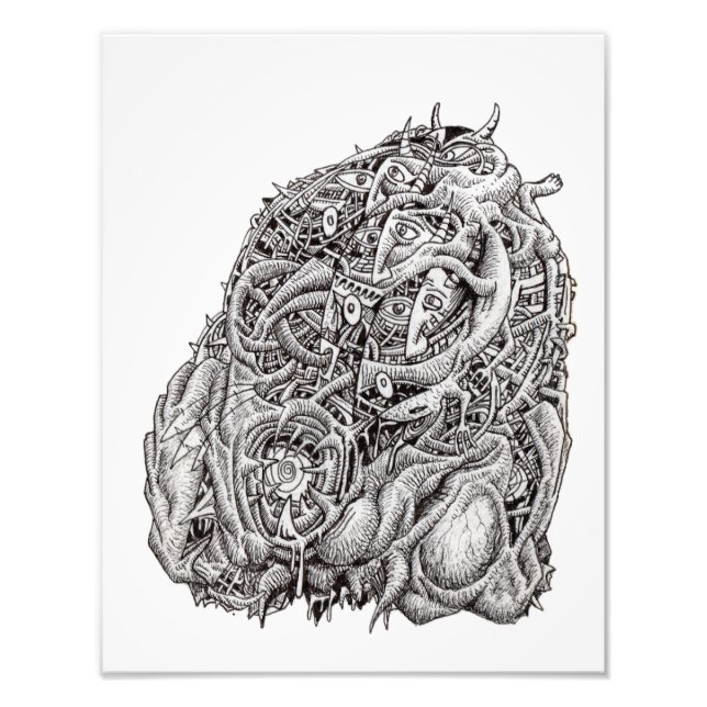 Cosmographic Head, by Brian Benson, photo print (Front)