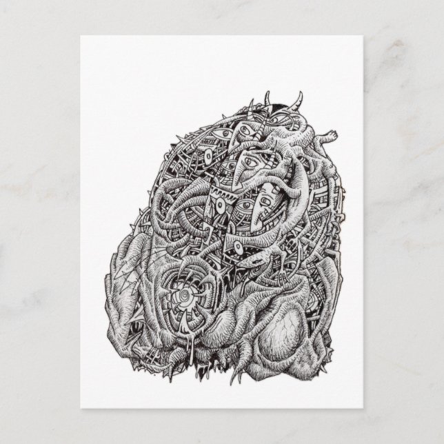 Cosmographic Head by Brian Benson Postcard (Front)