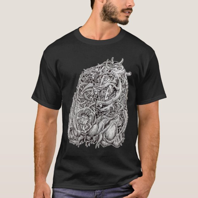 Cosmographic Head, by Brian Benson T-Shirt (Front)