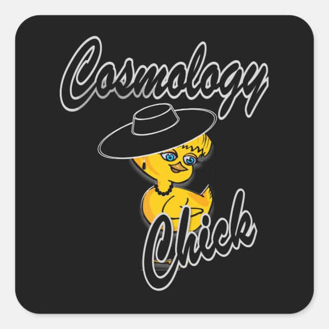 Cosmology Chick #4 Square Sticker (Front)