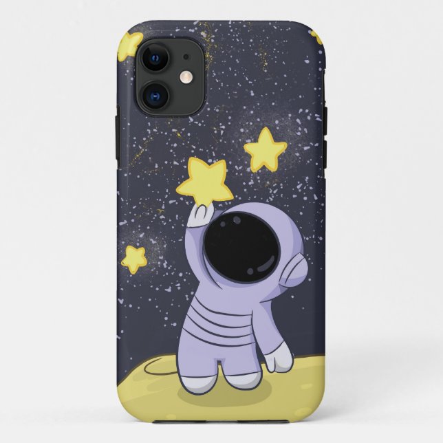Cosmonaut decorate the sky with the stars Case-Mate iPhone case (Back)