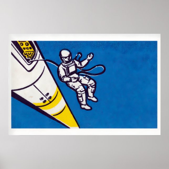 Cosmonaut - Matchbox Print - Aesthetic Wall Art (Front)