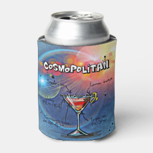 Cosmopolitan Cocktail (#2 of 12 Drink Recipe Sets) Can Cooler
