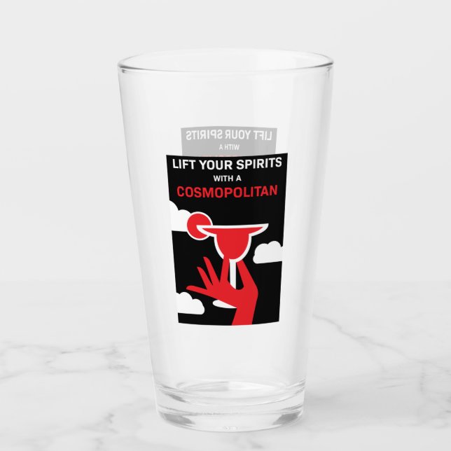 Cosmopolitan Cocktail Drink Glass (Front)