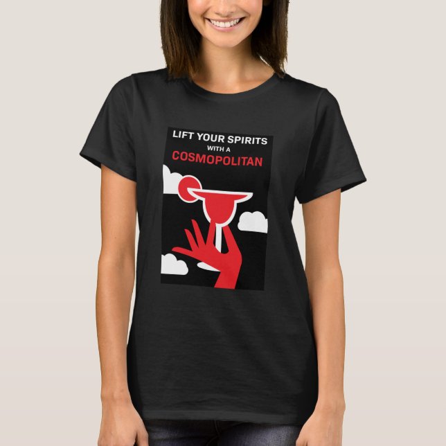 Cosmopolitan Cocktail Drink T-Shirt (Front)