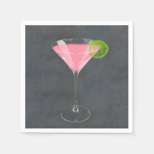Cosmopolitan Cocktail Napkin