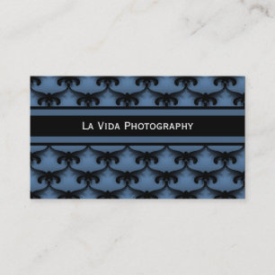 Cosmopolitan Glam Business Card, Royal Blue Card