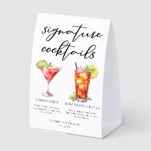Cosmopolitan Long Island Signature Cocktails Menu