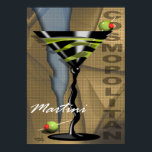 Cosmopolitan Martini | art deco Poster<br><div class="desc">"Cosmopolitan Martini" art deco art by Cheryl Daniels.</div>