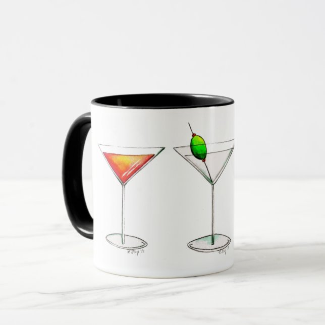 Cosmopolitan Martini Manhattan Cocktail Drinks Mug (Front Left)